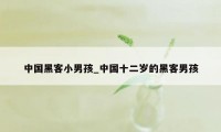 中国黑客小男孩_中国十二岁的黑客男孩